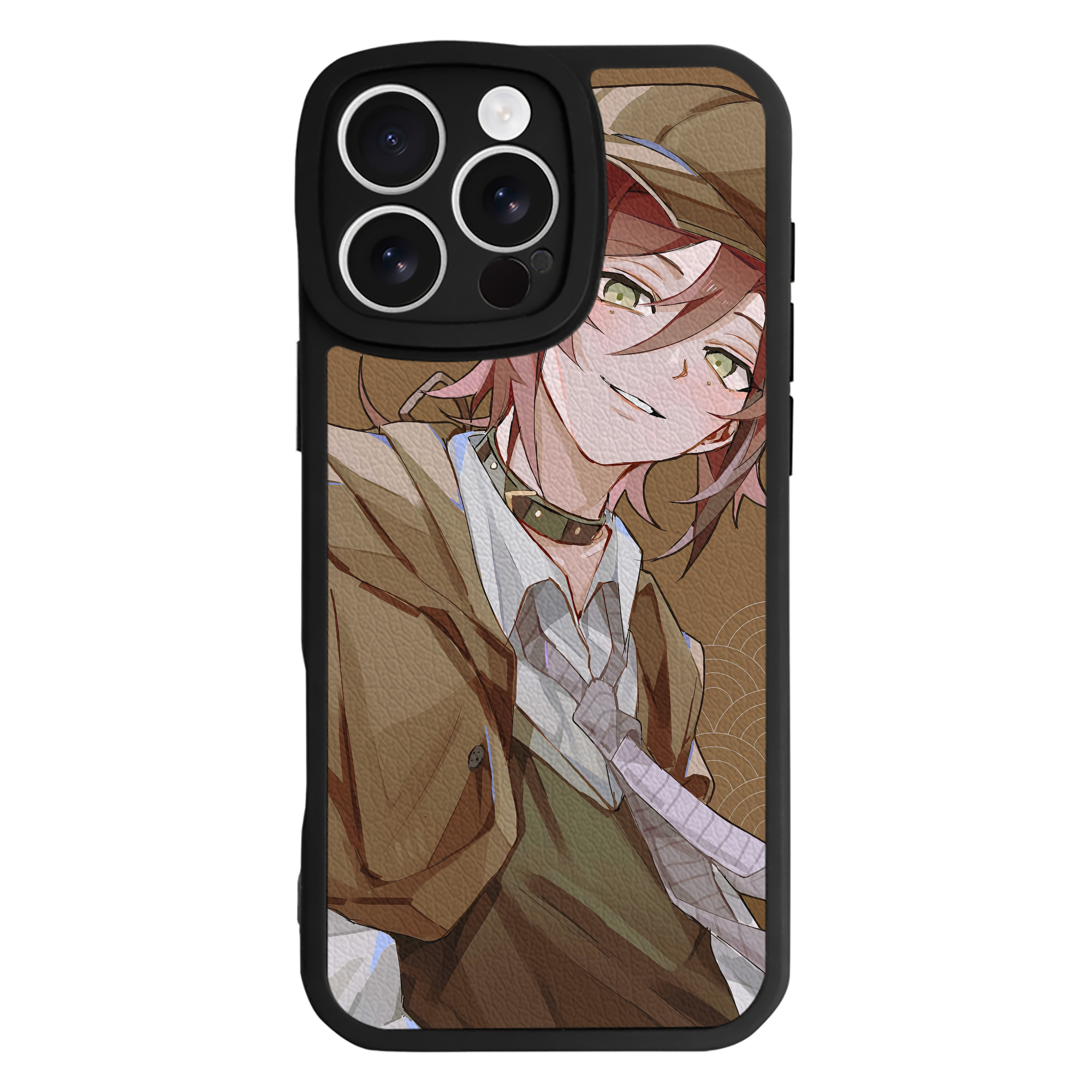 （画像用） 文豪ストレイドッグス Bungo Stray Dogs 【iPhone 16シリーズ対応】シリコンスマホケース（レザー調） 材質：シリコン